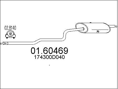 MTS Takaäänenvaimentaja 01.60469