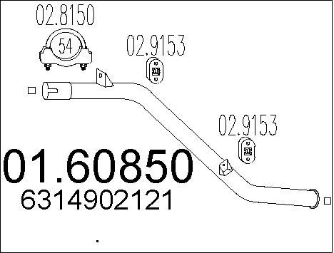 MTS Takaäänenvaimentaja 01.60850