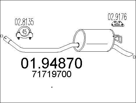 MTS Takaäänenvaimentaja 01.94870