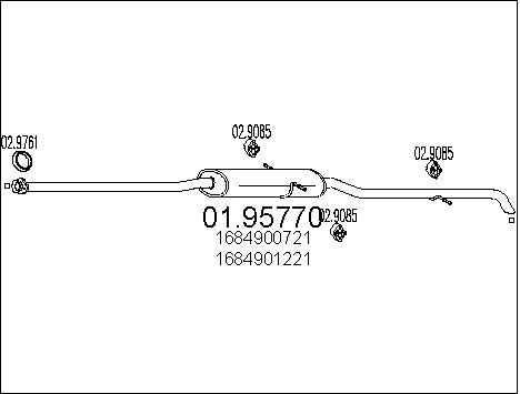 MTS Takaäänenvaimentaja 01.95770