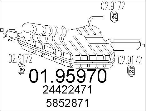 MTS Takaäänenvaimentaja 01.95970