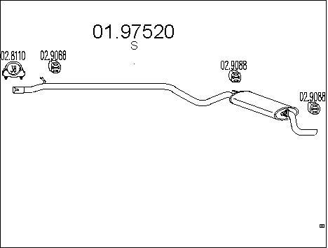 MTS Takaäänenvaimentaja 01.97520