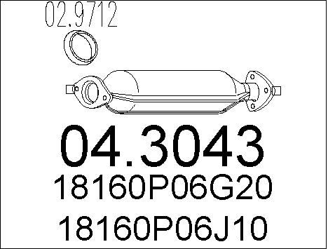 MTS Katalysaattori 04.3043
