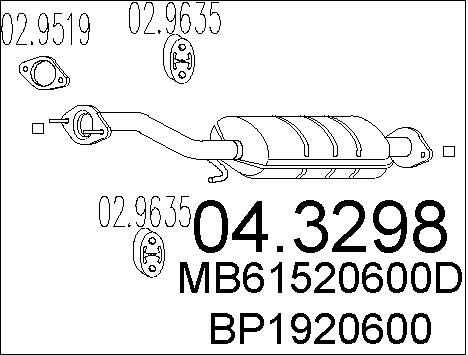 MTS Katalysaattori 04.3298