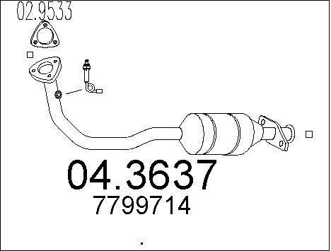 MTS Katalysaattori 04.3637
