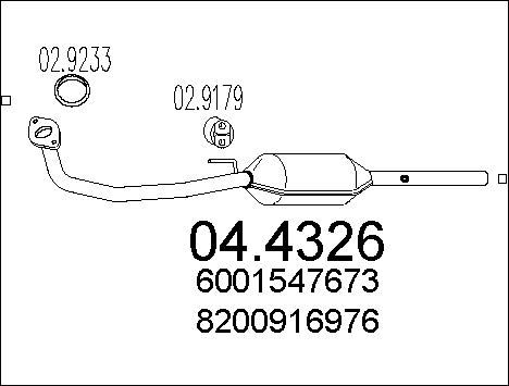 MTS Katalysaattori 04.4326