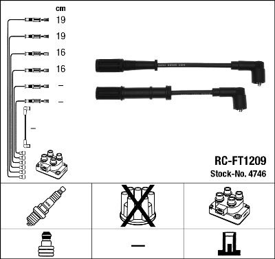 NGK Sytytysjohtosarja 4746