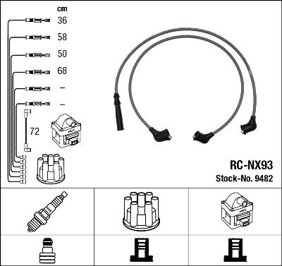 NGK Sytytysjohtosarja 9482