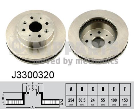 NIPPARTS Jarrulevy J3300320