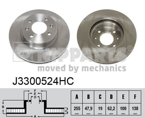 NIPPARTS Jarrulevy J3300524HC