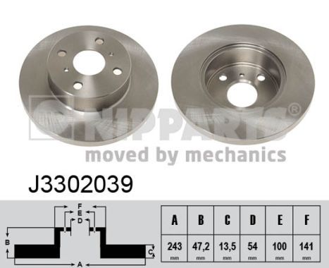 NIPPARTS Jarrulevy J3302039