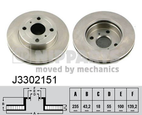 NIPPARTS Jarrulevy J3302151