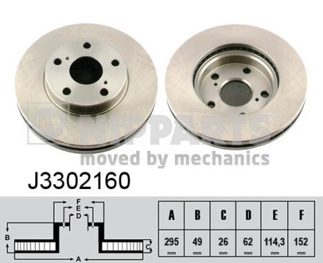 NIPPARTS Jarrulevy J3302160