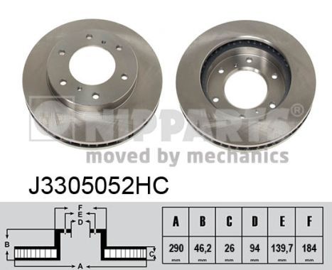 NIPPARTS Jarrulevy J3305052HC