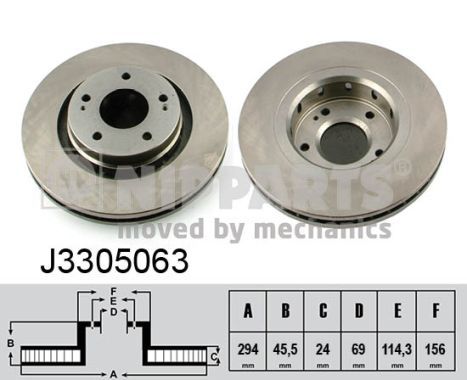 NIPPARTS Jarrulevy J3305063