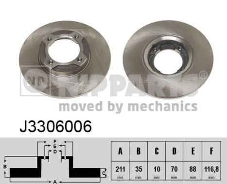 NIPPARTS Jarrulevy J3306006