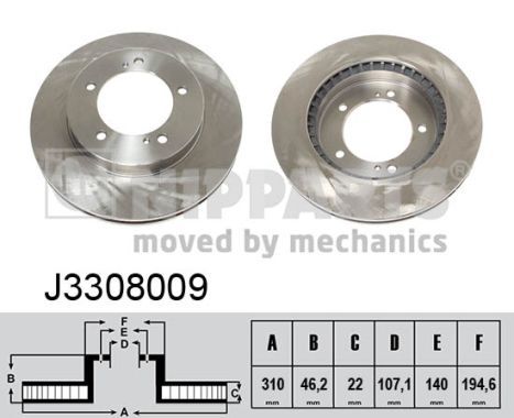 NIPPARTS Jarrulevy J3308009