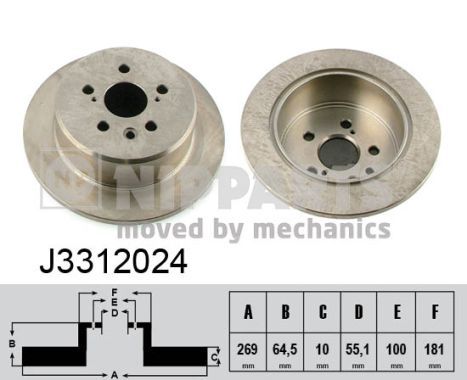 NIPPARTS Jarrulevy J3312024