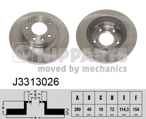 NIPPARTS Jarrulevy J3313026