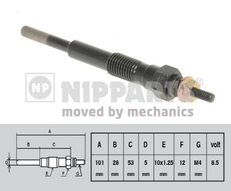 NIPPARTS Hehkutulppa J5716000