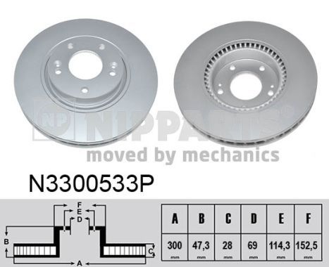 NIPPARTS Jarrulevy N3300533P