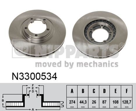 NIPPARTS Jarrulevy N3300534