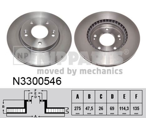 NIPPARTS Jarrulevy N3300546