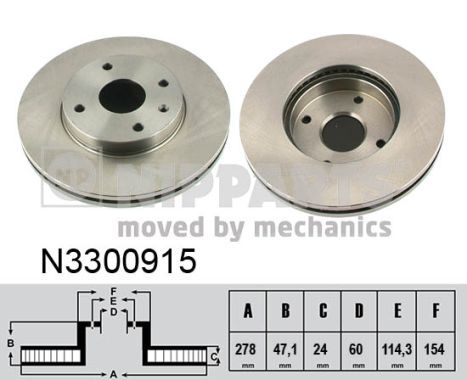 NIPPARTS Jarrulevy N3300915