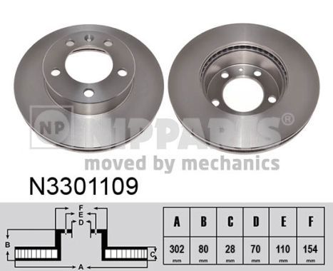 NIPPARTS Jarrulevy N3301109