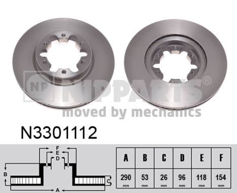 NIPPARTS Jarrulevy N3301112