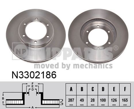 NIPPARTS Jarrulevy N3302186