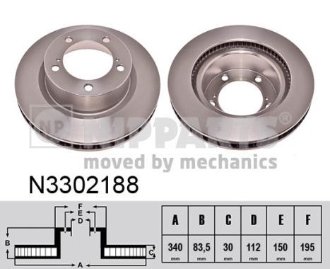 NIPPARTS Jarrulevy N3302188