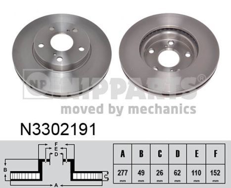 NIPPARTS Jarrulevy N3302191