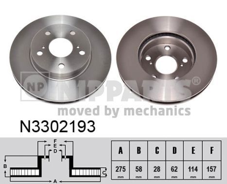 NIPPARTS Jarrulevy N3302193