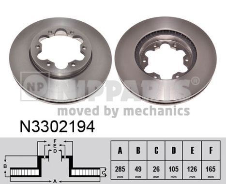 NIPPARTS Jarrulevy N3302194