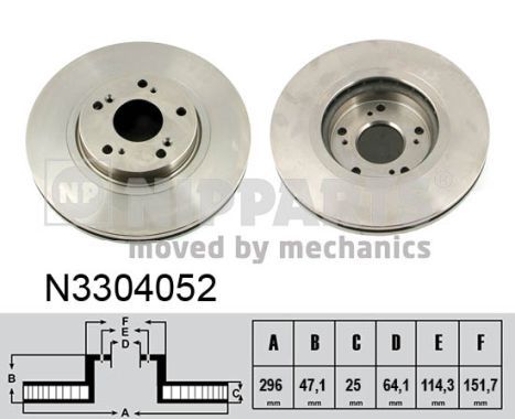 NIPPARTS Jarrulevy N3304052