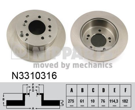 NIPPARTS Jarrulevy N3310316