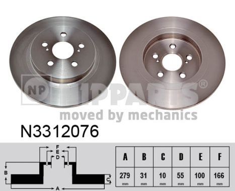 NIPPARTS Jarrulevy N3312076