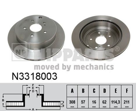 NIPPARTS Jarrulevy N3318003