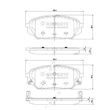 NIPPARTS Jarrupala, levyjarru N3600551