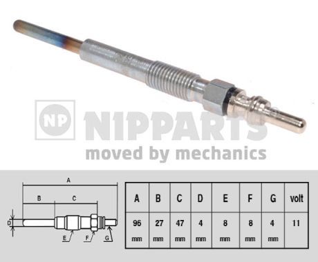 NIPPARTS Hehkutulppa N5715020