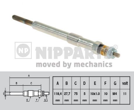 NIPPARTS Hehkutulppa N5718004