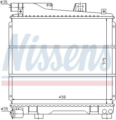 NISSENS Jäähdytin,moottorin jäähdytys 60701