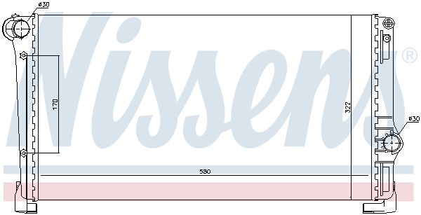 NISSENS Jäähdytin,moottorin jäähdytys 61896