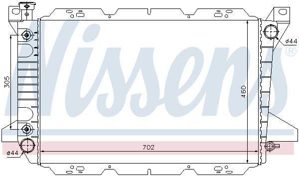 NISSENS Jäähdytin,moottorin jäähdytys 620981