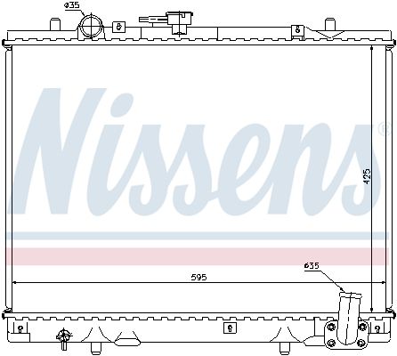 NISSENS Jäähdytin,moottorin jäähdytys 62892