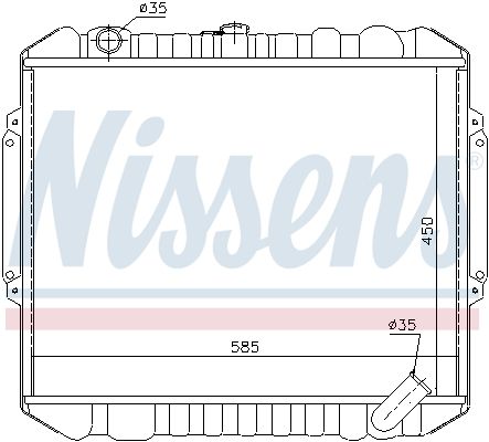 NISSENS Jäähdytin,moottorin jäähdytys 628953