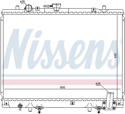 NISSENS Jäähdytin,moottorin jäähdytys 628974