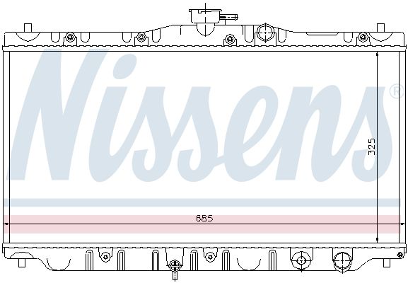 NISSENS Jäähdytin,moottorin jäähdytys 63304