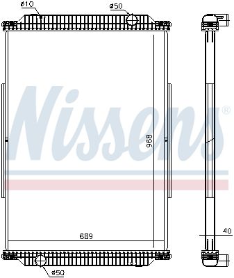 NISSENS Jäähdytin,moottorin jäähdytys 637870